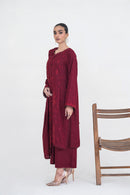 3 Piece - Embroidered Karandi