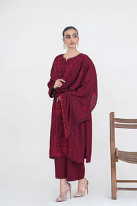 3 Piece - Embroidered Karandi