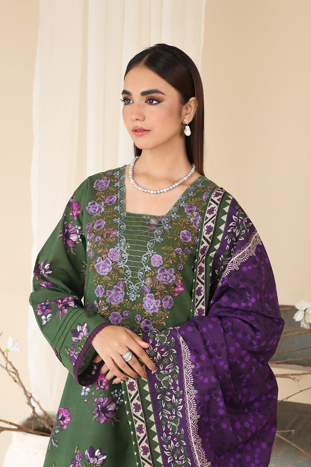 3 PIECE - EMBROIDERED KHADDAR